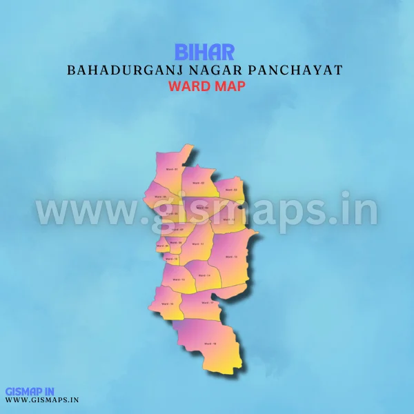 Bahadurganj Nagar Panchayat Ward Map